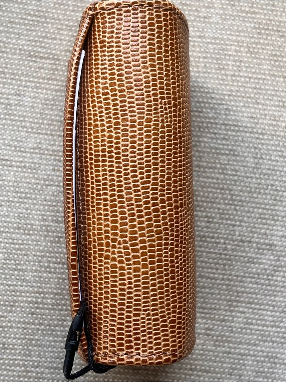 NWT Brahmin MiNI KEY in TOBACCO ALL OVER LIZARD Wallet